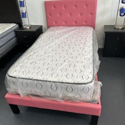 Cama Twin Individual Con Colchon Incluido