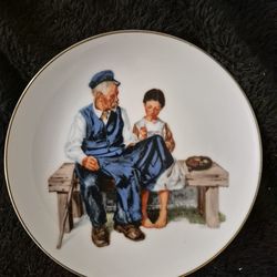 "The Lighthouse Keeper's Daughter" 6.5" vintage Norman Rockwell porcelain plate