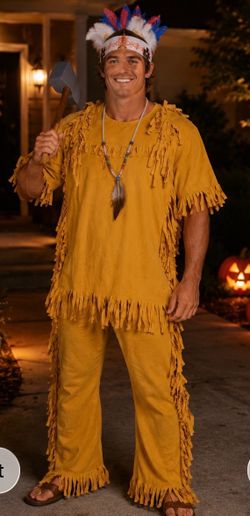 Men's Native American Halloween Costume Set