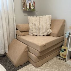 Tan Corduroy Play Couch