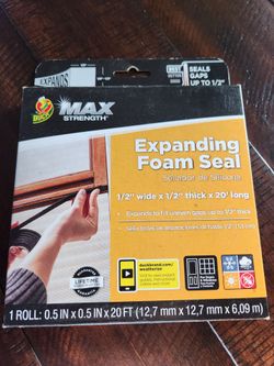Duck max strength expanding foam seal 1/2 inch