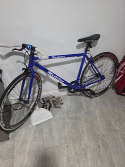 Manhattan Fixed Gear Road Bike Blue