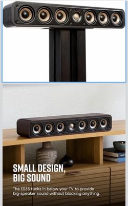 Polk Audio Signature Elite ES35 Center Channel Speaker Black - New in Box/Never Opened
