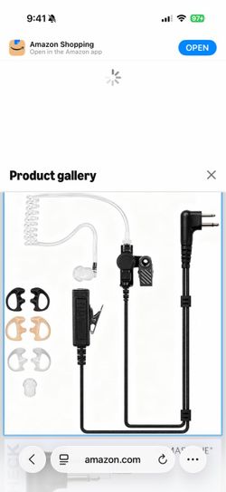 Brand new Surveillance Radio Earpiece for Motorola CP200D R2 CLS Series
