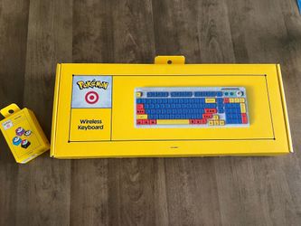 Pokemon x Target Collab Wireless Keyboard AND Keycaps - NEW - SEALED