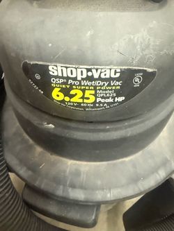 Shop-Vac QPL625 QSP Pro Wet/Dry Vac 6.25 HP