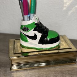 Clay Pot Sneaker Shoe Plant Pencil Holder 