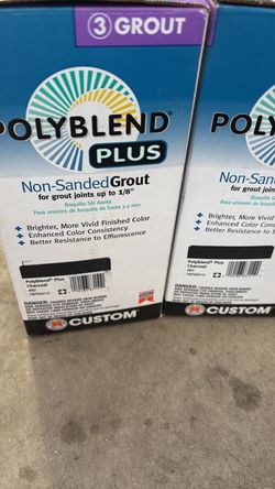 Poly blend grout four different colors, 110 pounds