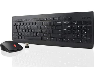 Lenovo 510 Wireless Keyboard & Mouse Combo, 2.4 GHz Nano USB Receiver, Full Size, Island Key Design, Left or Right Hand, 1200 DPI Optical Mouse, GX30N