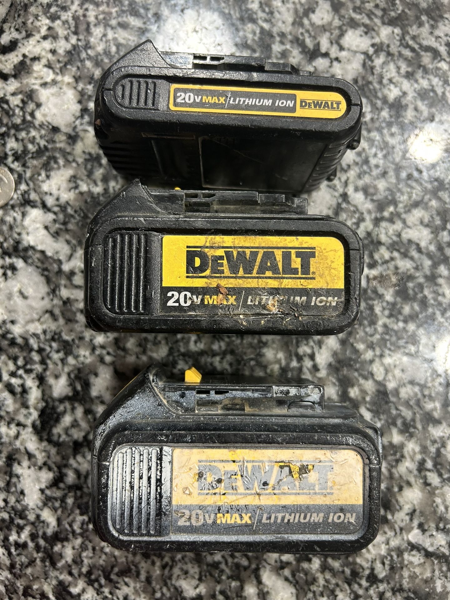 Dewalt 20V 3ah & 1.5ah Batteries
