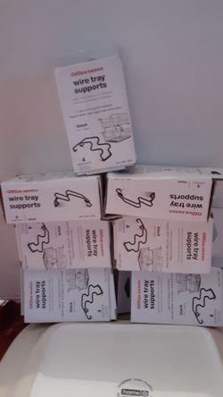 Brand new 7 boxes of wire tray support.