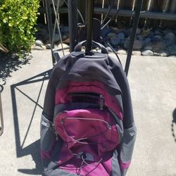Embark backpack with pullout handle with wheels