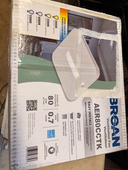 New bathroom exhaust fan