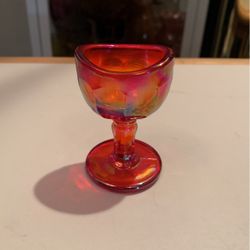 Vintage USA Red Glass Eye Bath - Eye Wash Cup