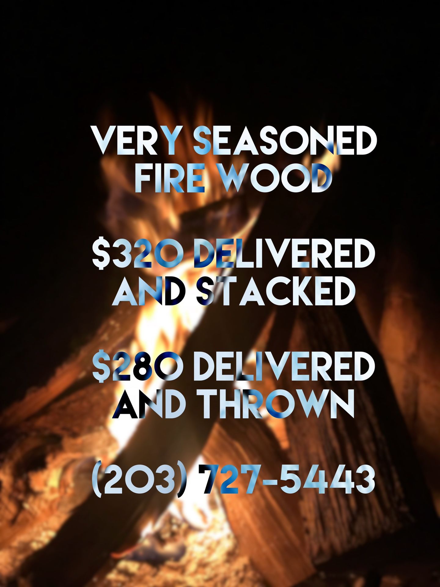 Firewood very seasoned