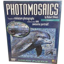 Photomosaics Dolphin Jigsaw Puzzle Robert Silvers Buffalo Games 1000 Piece New