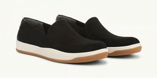 LifeStride Women's Wide Width Slip Ons with Bzees Air Step Size 8