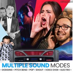 Amplifier Audio Amp Stereo System USB Input Mic Aux Mini Amplifier for Speakers Surround Sound 5 Core 5CA 6000