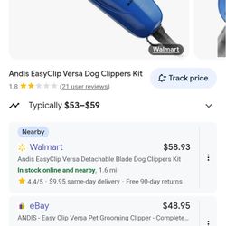 Andis Dog Hair Clippers With Accessories 