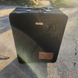 Black Check In Suitcase 