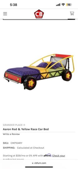 Grander Place Aaron Race Car Bed two available