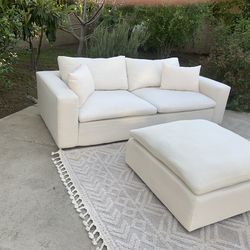 Utopia Sofa + Ottoman (Living Spaces) – 96”