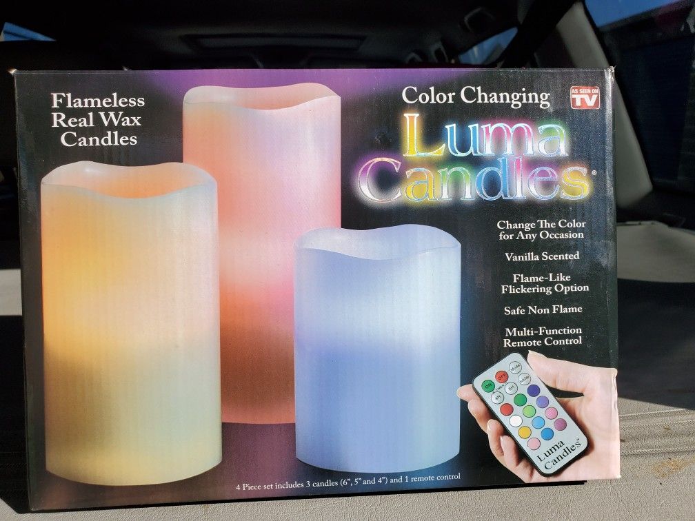 As seen on TV flameless real wax candles