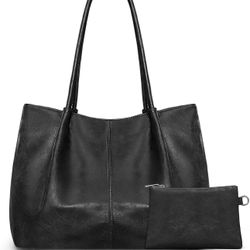 Large Tote Bag for Women Work Vegan Leather 16L Ladies Handbags Womens Big Purses Shoulder for Travel