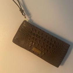 BRAHMIN  Leather Wristlet Clutch Strap 
