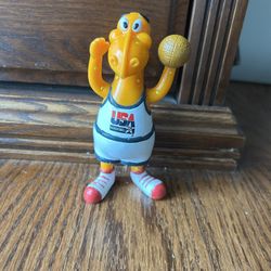 Vtg 1992 Kraft Macaroni And Cheese, Bendable CheeseSaurus Rex Usa Basketball