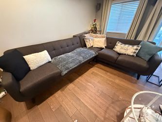 3 piece mid century modern sectional