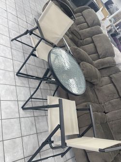 Outdoor furniture table 2 chairs 