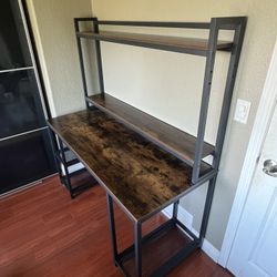 Desk With Detachable Hutch For Sale