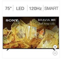 75” Sony Bravia 4ktv