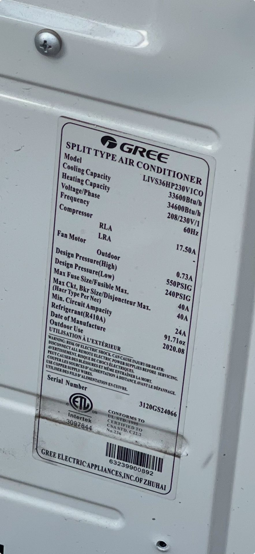 3 Ton Mini Split Ac