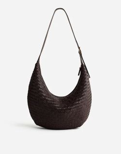Madewell The Essential Curve Shoulder Bag In Coffee Bean