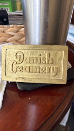 Vintage Danish Creamery belt buckle