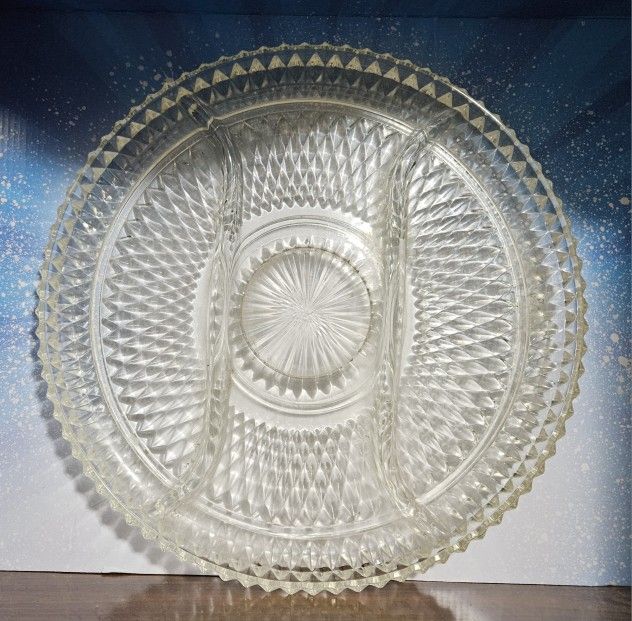 Vegetable / Relish Platter Glass