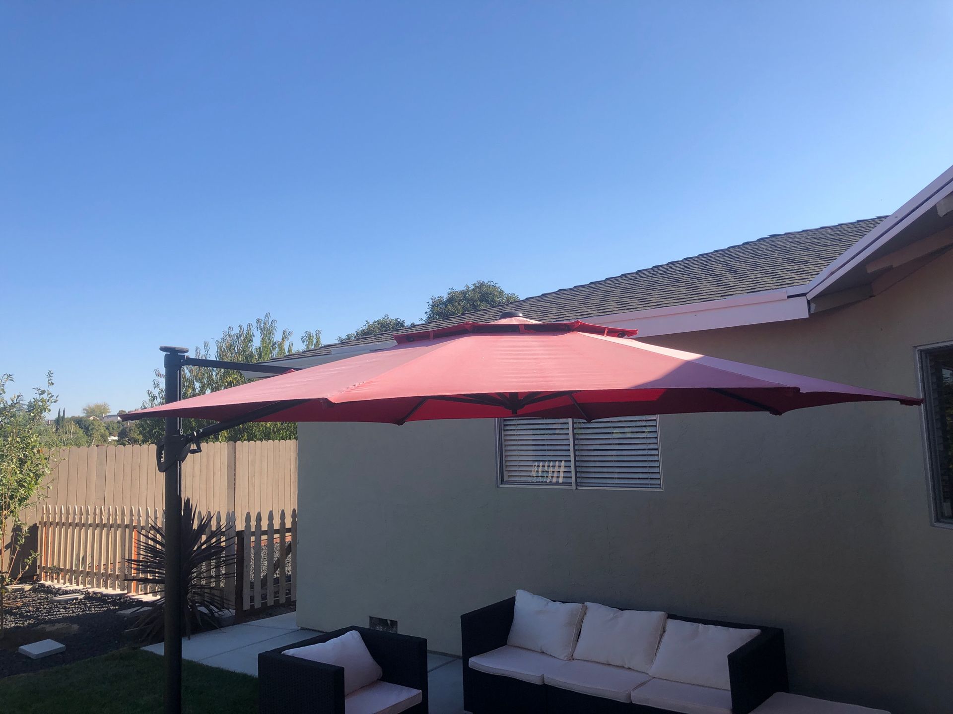 Outdoor large umbrella sun protection