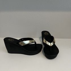 Juicy Couture Black Wedge Sandal