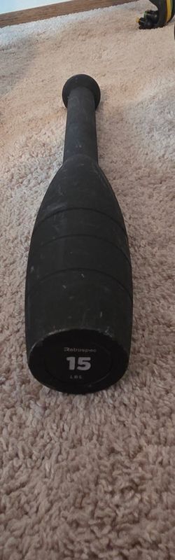 Retrospec 15 lb Steel Club – Strength & Rotational Training
