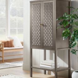 Beautiful Gray Gold Armoire 