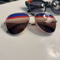 2 Salvatore Ferragamo Sunglasses Rainbow Stripe