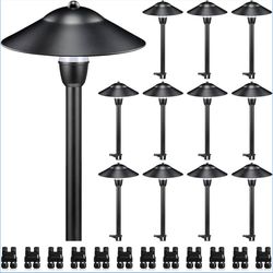 SUNVIE LED Low Voltage Landscape Lights 3W Cast-Aluminum Pathway Lights Low Volt