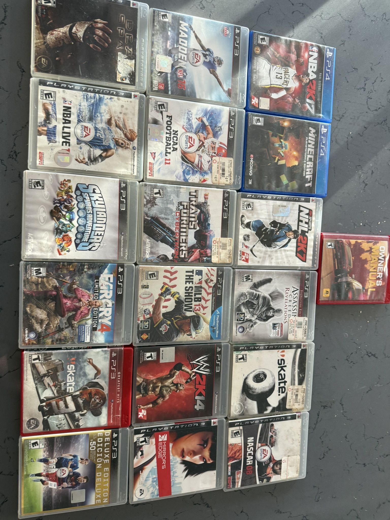 PS3-PS4 Video Games