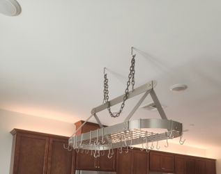 Pot N Pan Ceiling Rack Stainless Steel