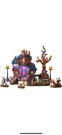 Disney Halloween 9pc Resin Musical Village