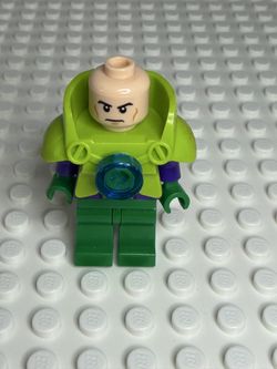 LEGO Minifigure Lex Luthor Battle Armor Green Legs sh292 Super Heroes