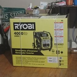 Ryobi 4000 watts generator with wheels