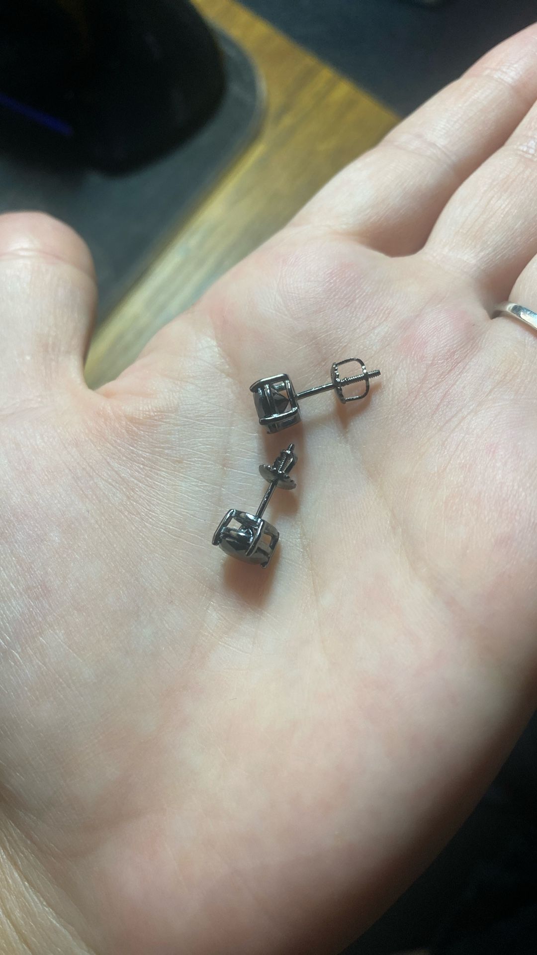 Onyx Silver Earrings